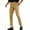 Khaki, variant on Men's Slim Fit Stretch Chinos Pants, Solid Color, Ankle Length Skinny Tapered Dress Trousers for Casual Office Wear, Comfortable and Wrinkle Resistant Fabric,Black 3XL