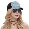 thumbnail image 5 of Lsque I Am A Fan Popcorn Printed Trucker Hat - Baseball Cap for Men Women - Breathable Mesh Side, Adjustable Fit - for Casual Wear, 5 of 7