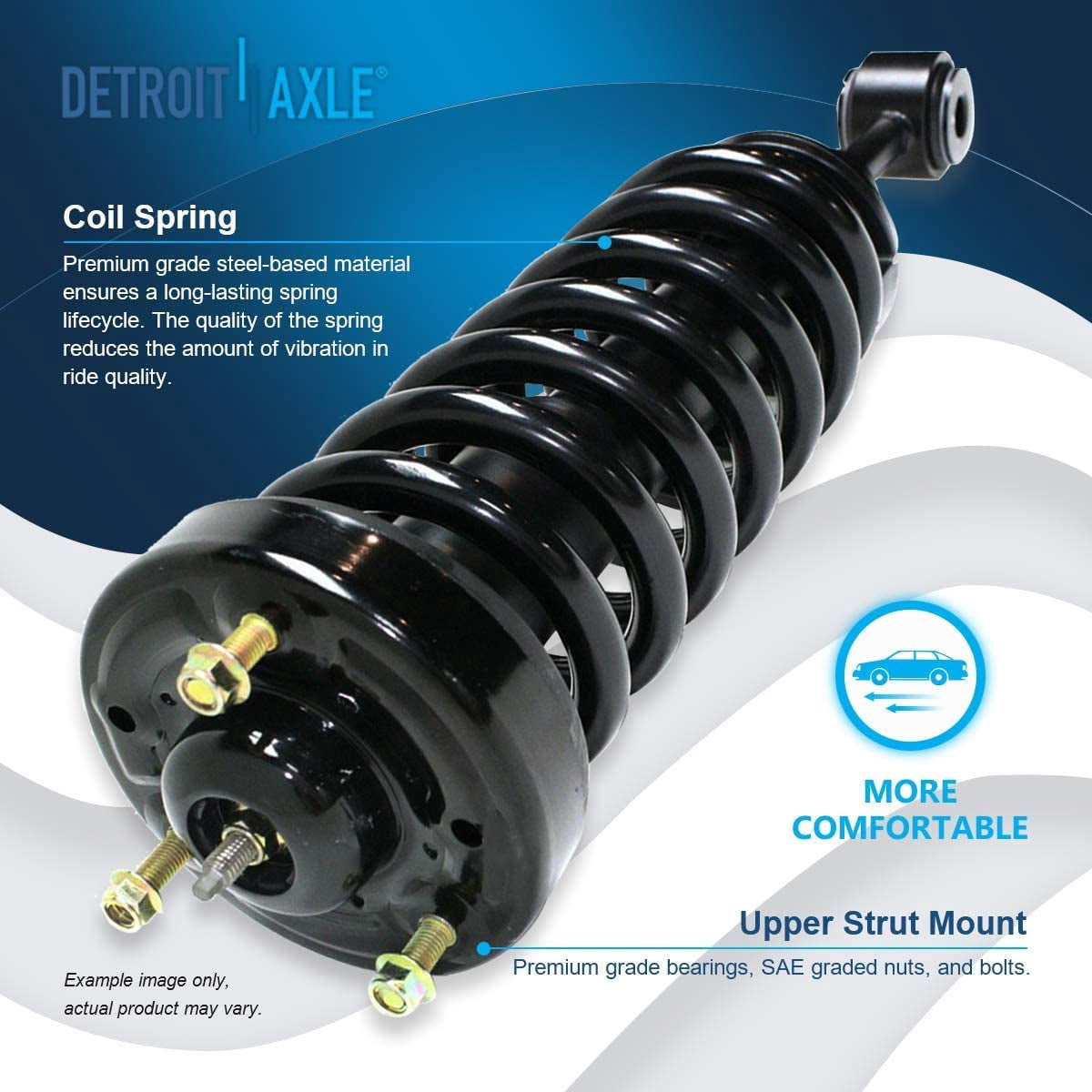 Detroit Axle - 12pc 4WD Front Struts Tie Rods Sway Bars Lower Ball Joints Replacement for Lincoln Mark LT Fits select: 2004 FORD F150 SUPERCREW, 2005-2008 FORD F150
