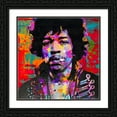 thumbnail image 2 of Stephen Chambers 20x20 Black Ornate Wood Framed With Double Matting Wall Art Titled - Acid Hendrix, 2 of 6