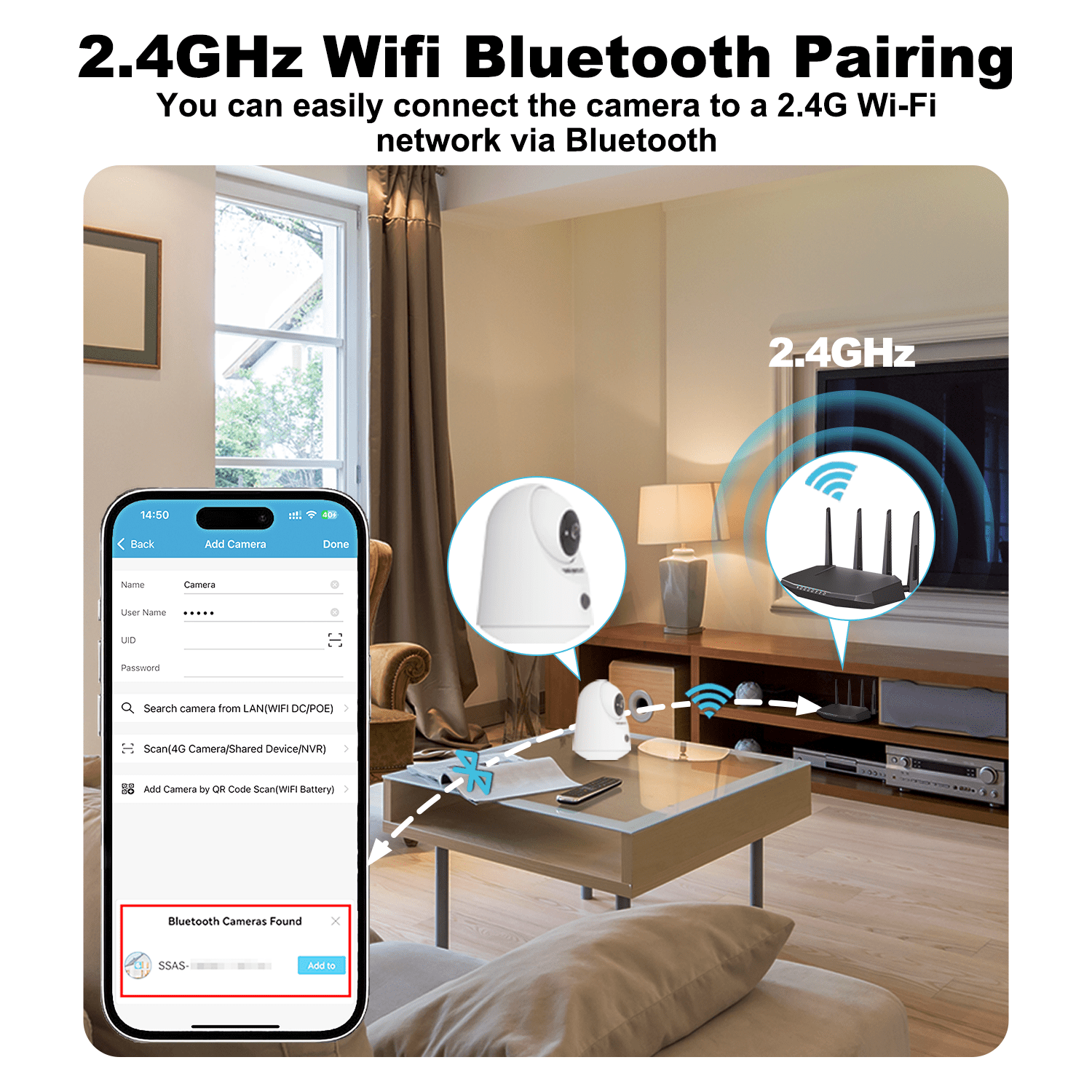 GENBOLT 2K WiFi Indoor House Security Camera Wireless, Pan Tilt Pet Camera with 5000mAh Battery Powered, IP Camera CCTV Nanny Dog Cam Baby Monitor with PIR Detection