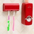 thumbnail image 3 of Joernso Bathroom Wall Mount Rack Toothbrush Holder Automatic Toothpaste Dispenser Set, 3 of 7