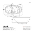 thumbnail image 5 of ANZZI Jetted Whirlpool Bathtub Drain Leni, Freestanding Soaking Tub with Reversible 5.9 ft. White, 5 of 12