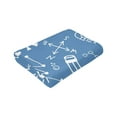 thumbnail image 5 of Stationery Doodle Pattern Throw Blanket, Super Soft Anti-Pilling Flannel Bed Blankets, 50"x40", 5 of 8