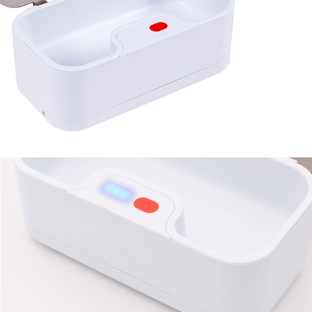 FVDPWYE Ultrasonic Cleaner Machine USB Rechargeable 5W Portable Timing Professional Tool for Razor Eyeglasses Necklaces Dentures Washing