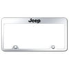 Jeep Laser Etched Logo Stainless Steel Truck License Plate Frame (Chrome)