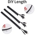 thumbnail image 4 of Organizador de cables flexible para TV y PC, organizador de cables eléctricos negro de 2 m, oculta y organiza cables en casa o en la oficina, 22 mm de diámetro, 4 of 8