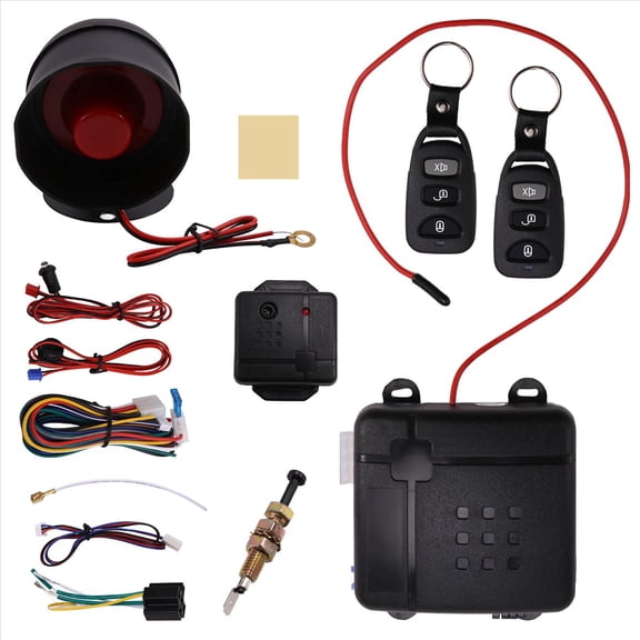 Universal One-Way Car Anti-Theft Device Sound and Light Alarm Remote Protection Safety pwm25