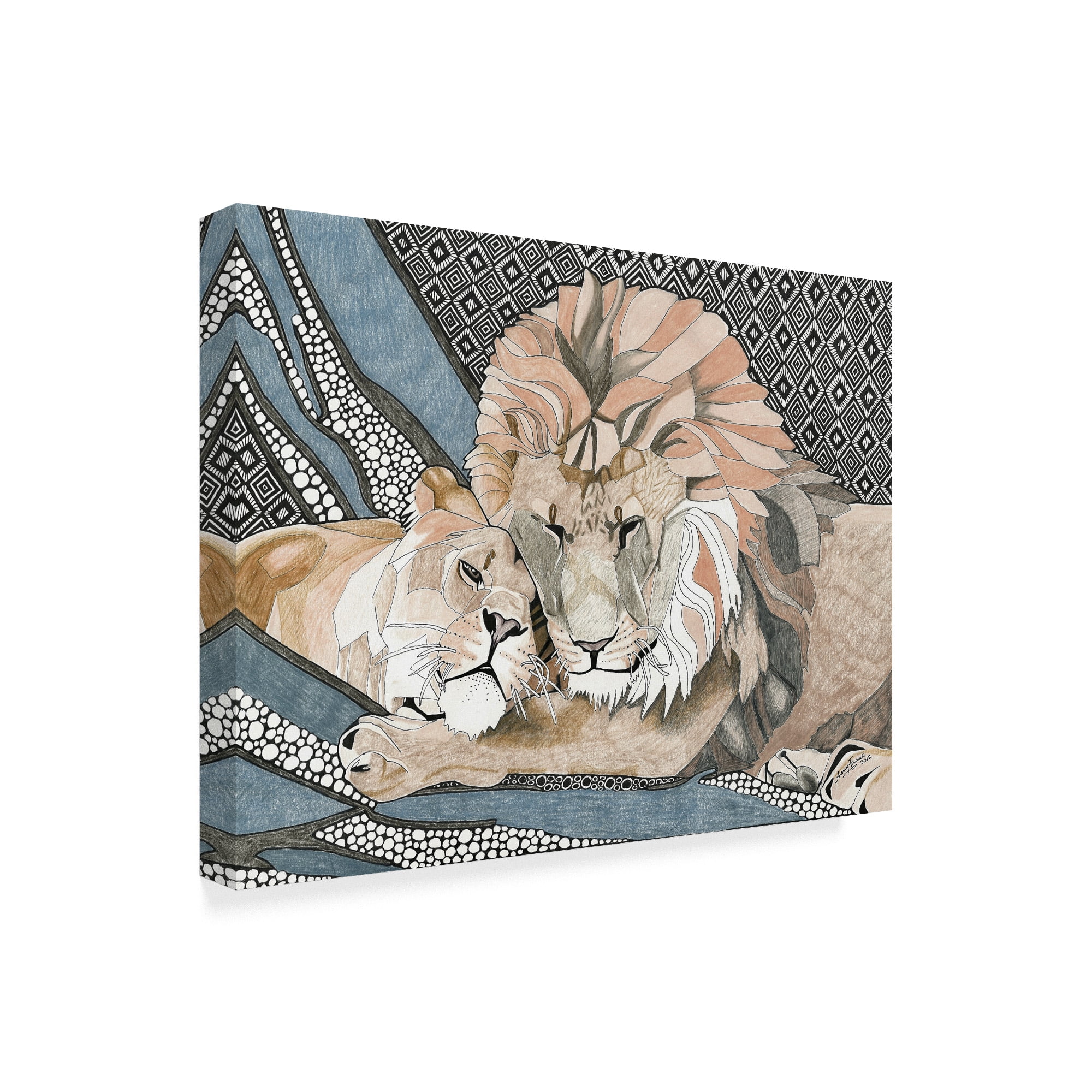 Trademark Fine Art 'the Lionesse' Canvas Art by Amy Frank