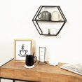thumbnail image 5 of hometrends Fumar Hexagon Metal Wall Shelf, 5 of 5