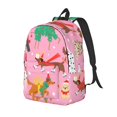 thumbnail image 1 of Vsdgher Different Dogs Christmas Print Canvas Backpack Travel Rucksack Unisex Knapsack 15.7/17.7Inch Laptop Backpack for Work,College-Medium, 1 of 5