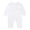 White, variant on Children's One-piece Jumpsuit - Baby Cotton Pajamas Long Sleeve Rompers Snap Closure Sleeper for Boy Girls