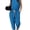 Blue, variant on Women's Backless Athletic Jumpsuit Wide Leg Sleeveless Romper with Pockets,Black,M