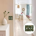 thumbnail image 7 of Yayeee Toggle Light Switch Wall Plate 2-Gang 4.56"x4.48" Decorative Outlet Cover, Green Flowers Pattern, 7 of 7