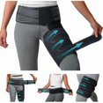 thumbnail image 1 of wonima44 Hip Brace for Sciatica Pain Relief - Adjustable Compression Wrap Support, Hamstring Compression Sleeve for Arthritis, Groin Injury, Pulled Thigh, Hip Pain Relief (L Size, Left/Right Leg), 1 of 1