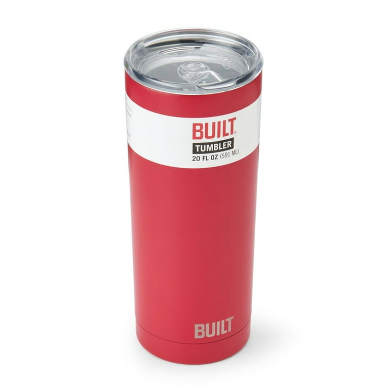 Built Double Wall Stainless Steel 20oz Tumbler Red - Walmart.com