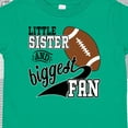 thumbnail image 4 of Inktastic Little Sister and Biggest Fan Football Player Girls Toddler T-Shirt, 4 of 5
