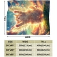 thumbnail image 5 of Cat Blanket Super Soft Warm Fluffy Flannel Cute Cat Cloud Wings Throw Blanket Cozy Fuzzy Plush Bedding Blanket Gift for Boys Girls Teens Adults Couch Sofa 80"x60", 5 of 6