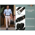 thumbnail image 3 of SUOSDEY Braided Belt for Men Casual Elastic Belts for Jeans Pants with Black Buckle, 3 of 8