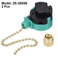 thumbnail image 2 of Uxcell 1.56'' Pull Chain Switch 3 Speed 4 Wire For Ceiling Fan Lamp Plastic Green Gold 2Pcs, 2 of 5