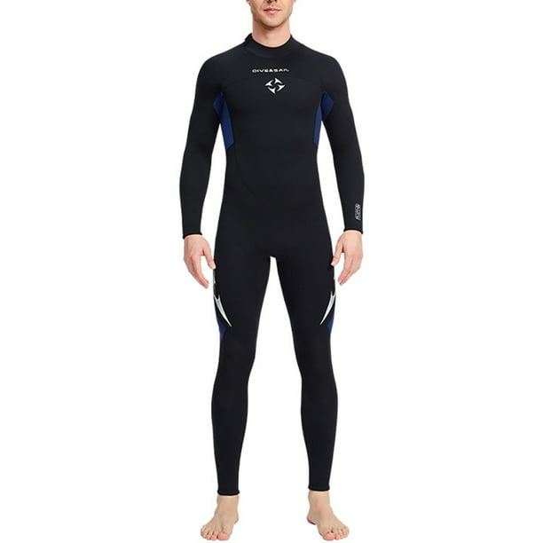 Eigraketly BUCEO SAIL 3MM Trajes de neopreno SCR Traje de buceo de neopreno Traje de baño Resistente al desgaste Traje de surf con protección para Deportes acuáticos azul oscuro METRO Eigraketly OD003296-16