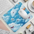 thumbnail image 2 of Cloud Printed Desk Mat Mousepad, Non-Slip Rubber Bottom, 8.3x9.8 Inch, Suitable for Office and Gaming, 2 of 6