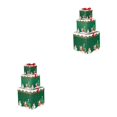thumbnail image 4 of Bearachild Cajas de regalo de Navidad para niños, 3 uds., cajas de papel para vacaciones al aire libre, organizadores de dulces decorativos, Verde S 2piezas, 4 of 6