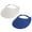 2 PC White/Royal, variant on Top Headwear Women's Cotton Foam Visor- Stretch Sun Protection Hat,Navy