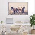 thumbnail image 2 of Stupell Industries Muted Brown Horse Group Gray Framed Giclee Art, design by Sisi and Seb, 2 of 8