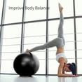 thumbnail image 4 of Cardio Drumming Equipment Set, Fitness Balance Ball with Pump & 3.2oz Sticks, Aerobic Exercise Ball for Workouts, Stability, Pilates, Yoga, Pregnancy Gymnastics, 4 of 7