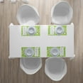 thumbnail image 4 of Ambesonne Lime Green Place Mats Set of 4, Triangles Pyramids, Standard Size, Pale and Fern Green, 4 of 4