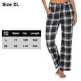 thumbnail image 2 of Pantalones de pijama para mujer Ropa de dormir Pijamas de cuadros escoceses de búfalo, 2 of 5