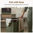 thumbnail image 5 of StorageWorks 160L Laundry Basket with Wheels, Large Rolling Hampers for Clothing Organizer, Dirty Clothes Basket for Hotel, Home, Closet, Dorm, Green, 5 of 8