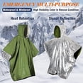 thumbnail image 2 of Paquete de 4 ponchos impermeables para la lluvia para acampar y hacer senderismo, con lado reflectante para aumentar la visibilidad, mantenerte abrigado y seco, 2 of 5