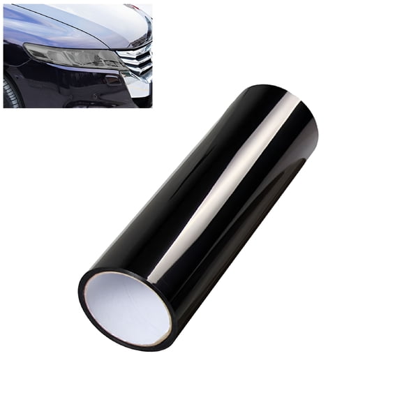 ICERUN Self Adhesive Headlight Tint Vinyl Film Auto Car Fog Lights Taillight Sticker Car Decoration Film Sheet 30x60cm (Black)