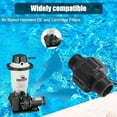 thumbnail image 6 of SP1480BLK Pool Pump Filter Union Kit,1-1/2-Inch MIP Male Self-Aligning Double Male End Union,Compatible with Hayward Perflex Extended-Cycle Pool and Spa DE Filter - 1 Pack$$Garden & Patio, 6 of 7