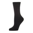 thumbnail image 2 of MeMoi Women's Neutral Ribbed Knit Essential Boot Socks - Womens - Female, One Size, Pavement, 2 of 8