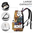 thumbnail image 4 of Los Snorks-theme Backpack, Campus style schoolbag Bookbag with Adjustable Shoulder Straps And Large Zip Compartment, Unisex Travel Bags.42x30x15cm, 4 of 6