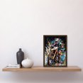 thumbnail image 3 of Motocross Race Driver Number 7 Racing Action Shot Artwork Framed Wall Art Print A4, 3 of 4
