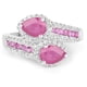 thumbnail image 3 of 2.43 Carat Glass Filled Ruby and White Topaz Sterling Silver Ring QJ Model, 3 of 3