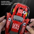 thumbnail image 2 of 1:20 Scale 2.4GHz RC Drift Car with Brushed Motor, 3.7V 500mAh Dual Batteries, 40M Control Range, Colorful Light Effects - Yellow Version Includes Remote, Charging Cable, 4 Replaceable Tires,, 2 of 6