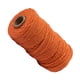 thumbnail image 4 of Cuerda de algodón hecha a mano, 3 mm de diámetro, cuerda de manualidades tejida de un solo color, 100 m, naranja 1 Rollo Scienceny HA5320-04B, 4 of 6