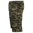 thumbnail image 2 of 9 Crowns Men's Fleece Camo Printed Shorts (OliveCamo, Medium), 2 of 3