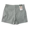 thumbnail image 2 of Eddie Bauer Ladies 5" Inseam 2-Way Stretch Snap-Close Side Cargo Pocket Shorts (Cinder, 8), 2 of 2