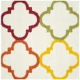 thumbnail image 6 of SAFAVIEH Keeleigh Geometric Quatrefoil Kids Shag Runner Rug, Ivory/Multi, 2'3" x 9', 6 of 9