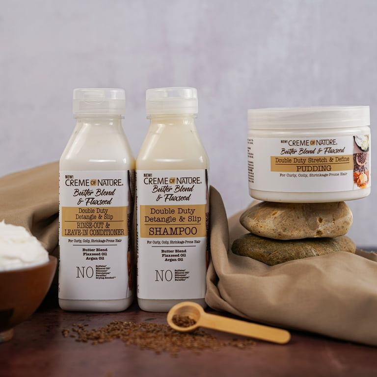 Creme of Nature Butter Blend & Flaxseed Double Duty Detangle