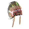 thumbnail image 1 of Tocado de plumas artificiales, decoración, accesorios de disfraz, accesorios de fotos para hombres y mujeres Verde, 1 of 9
