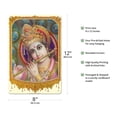 thumbnail image 2 of Lord Krishna With Flute - India Hindu Deity - Vintage Religious Art - 8 x 12 inch Vintage Metal Tin Sign, 2 of 4