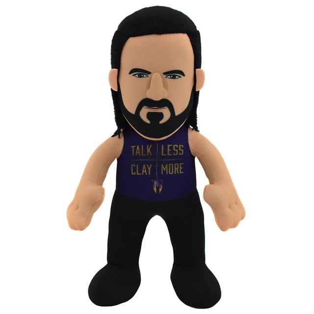 Figura de felpa de 10" de Bleacher Creatures Wwe Drew Mcintyre: una superestrella de la lucha libre para jugar o exhibir