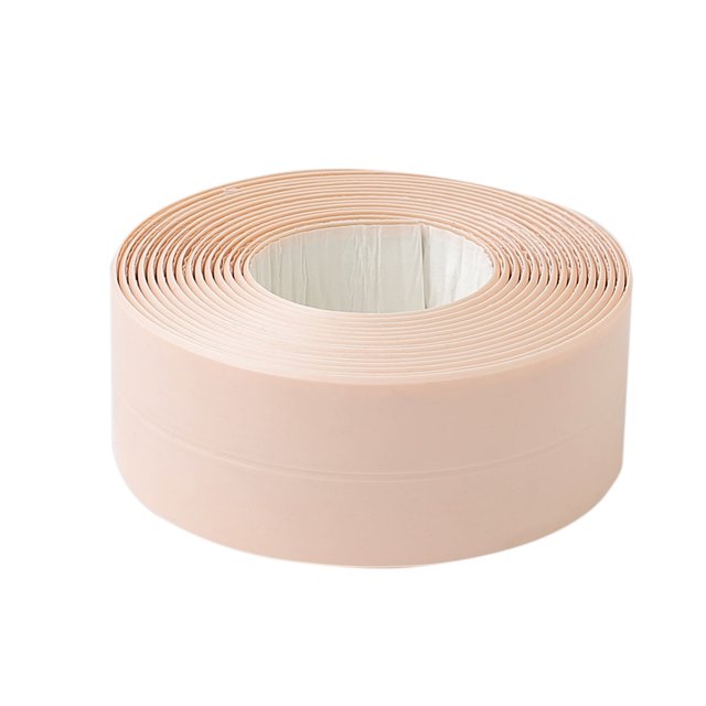 Tira de sellado de PE a prueba de agua, adhesivo resistente a la corrosión, suministros adhesivos de sellado de pared, color rosa Eigraketly HA7412-05B